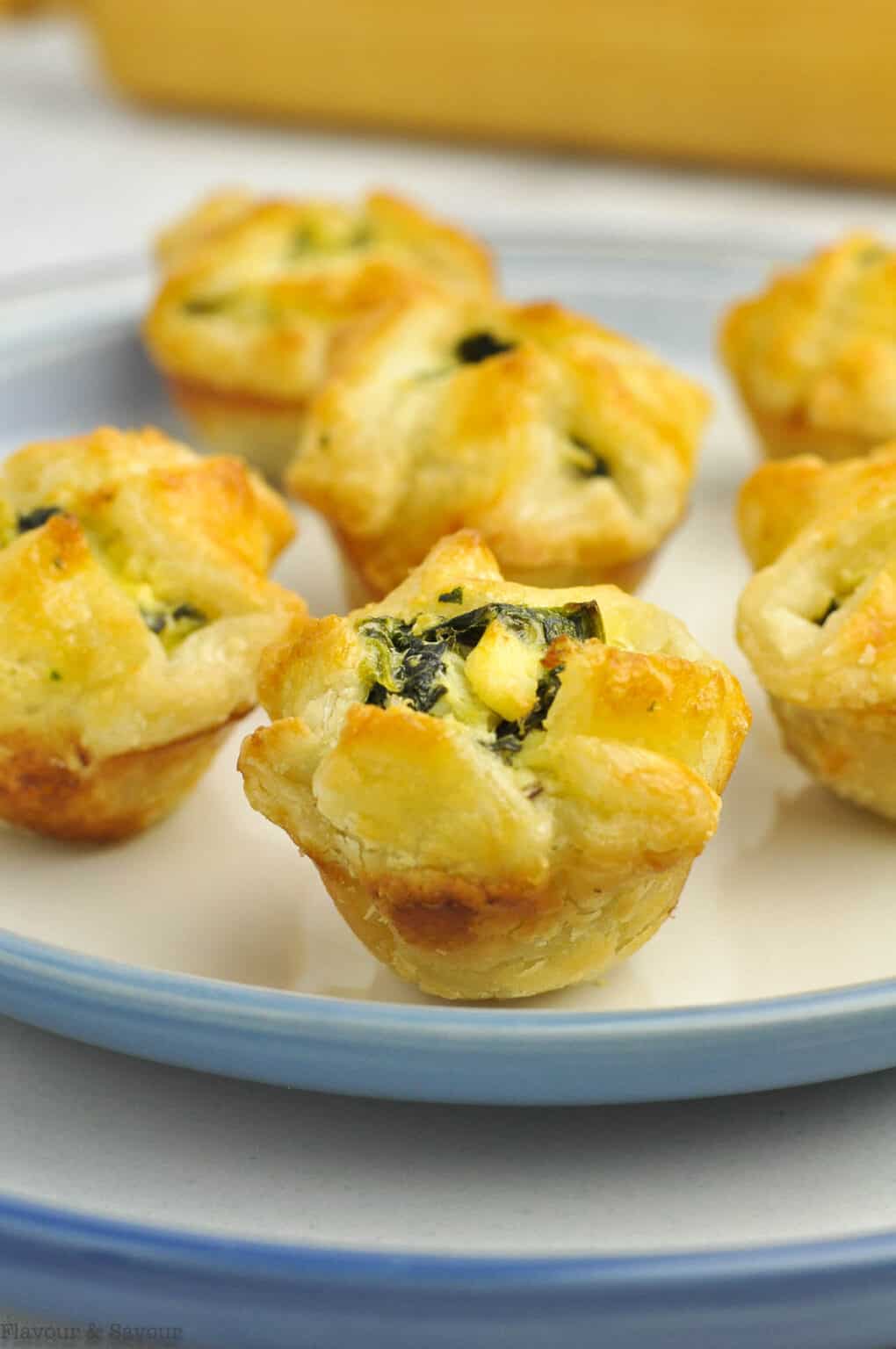 Spinach Artichoke Puff Pastry Cups - Gluten-Free - Flavour and Savour