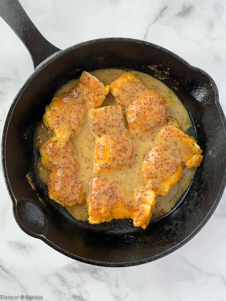 Honey Dijon Turmeric Chicken Thighs - Flavour and Savour