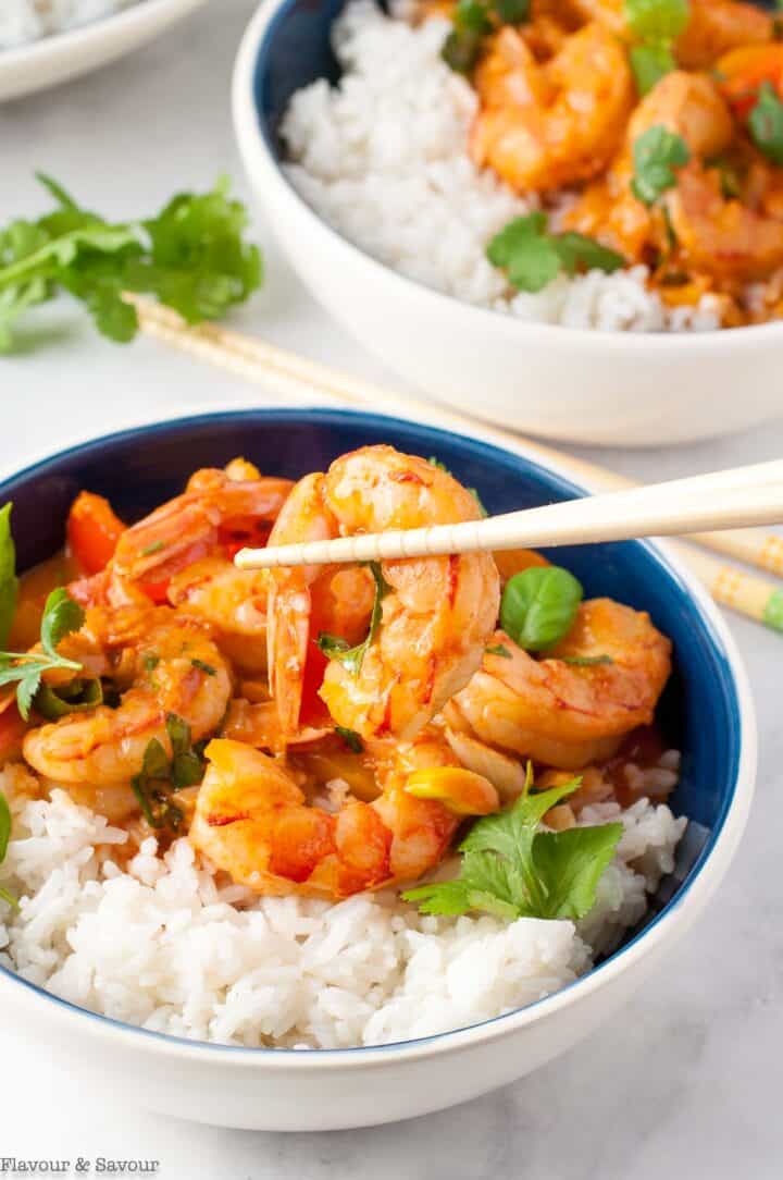 Easy Thai Red Curry with Shrimp - Flavour and Savour