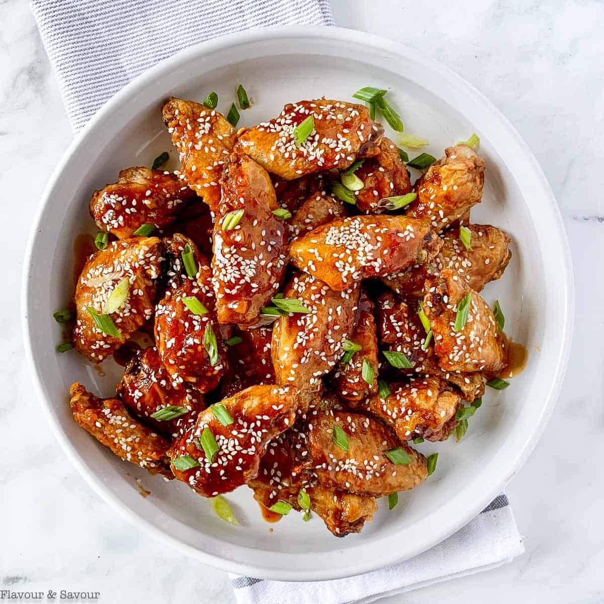 6 Crispy Air Fryer Chicken Wings - Flavour and Savour