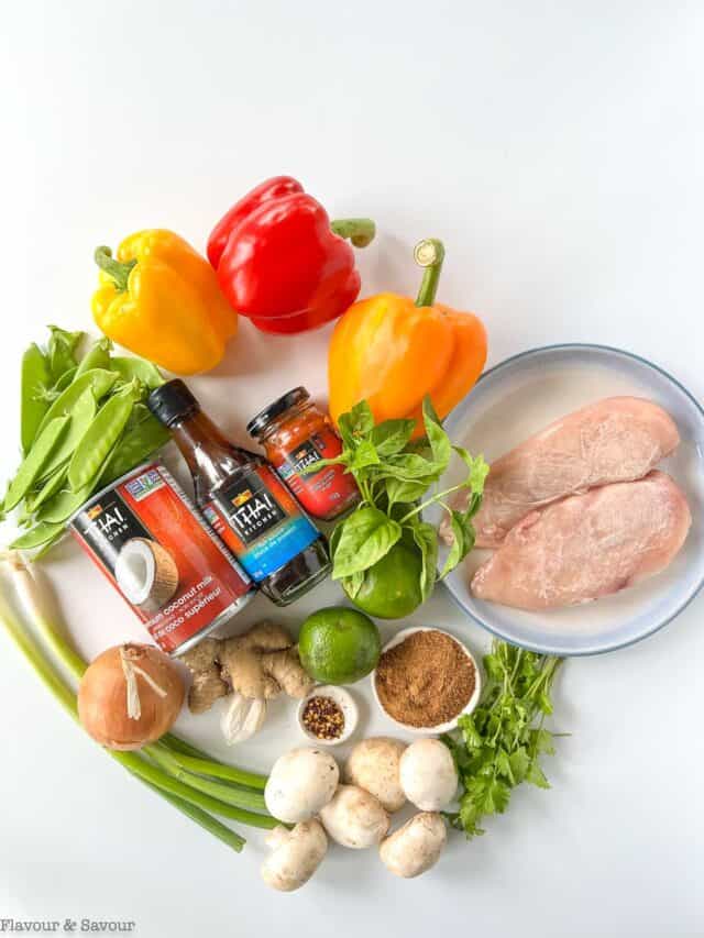 Thai Red Curry With Chicken Ingredients 640x853 