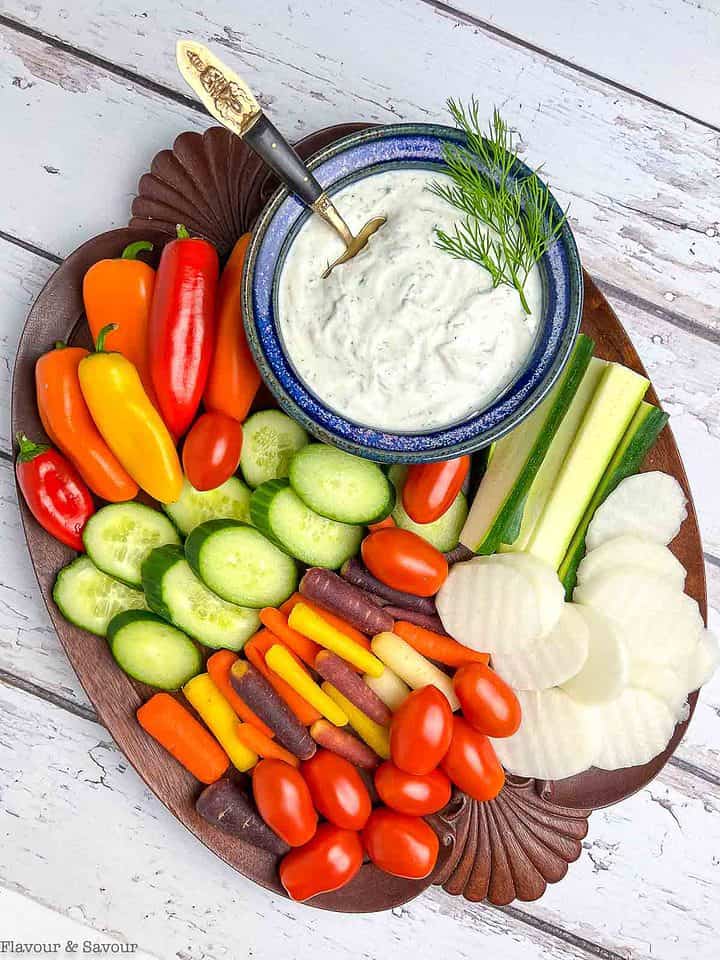 Creamy Greek Yogurt Dill Dip without Mayo - Flavour and Savour