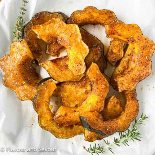 Air Fryer Acorn Squash - Healthy Seasonal Recipes